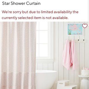 Pottery Barn Kids Star Shower Curtain